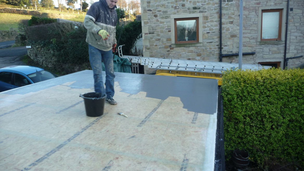 Replacing a flat roof in the Lancashire sunshine